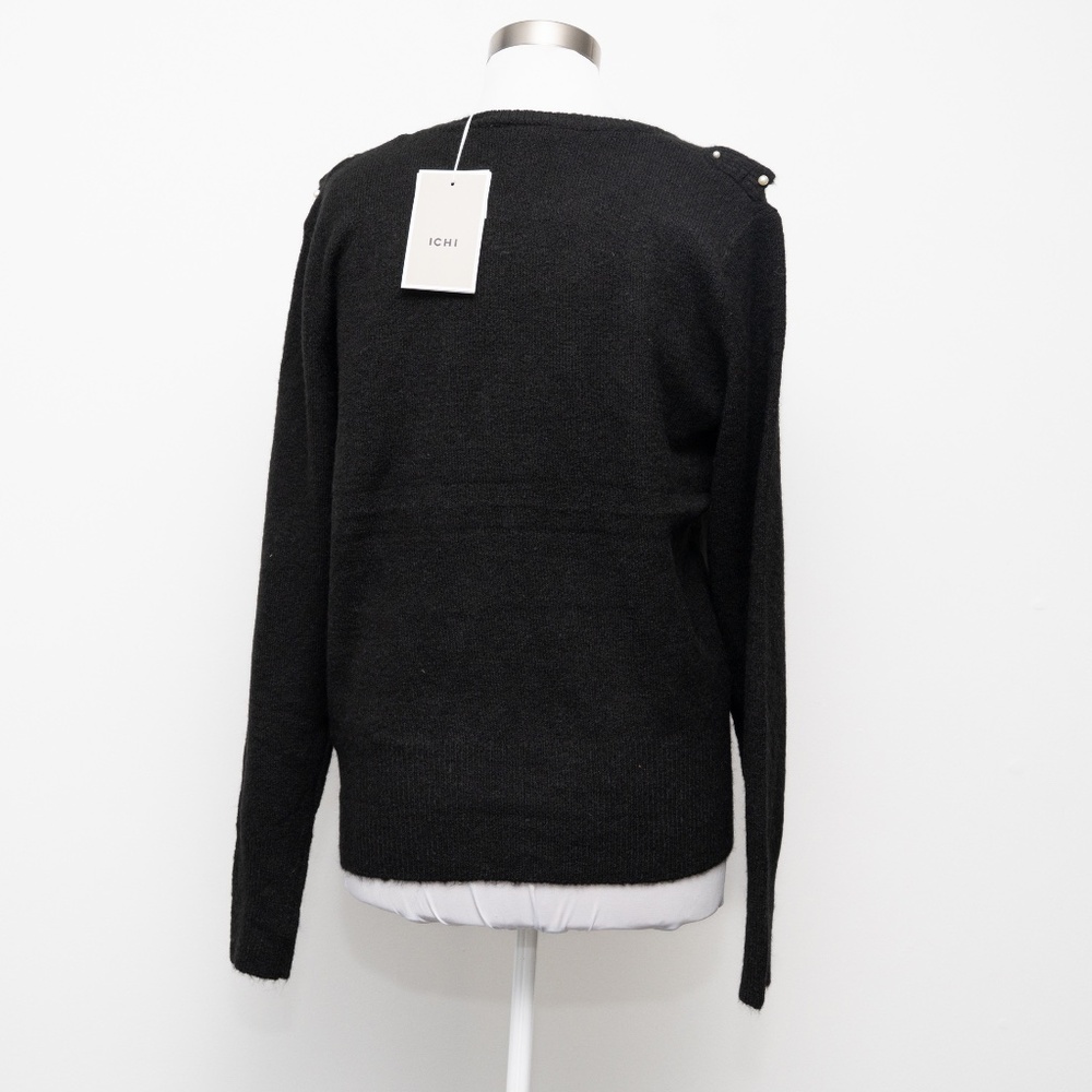 ICHI - Pearl Embellished Ruffle Sweater‎ - Picture 12 of 13